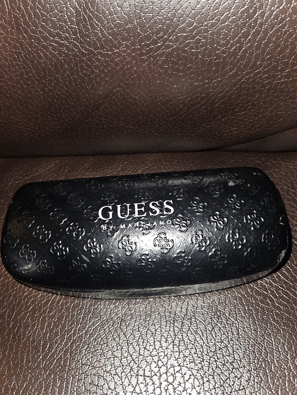 GUESS Embossed Black Sunglasses Case